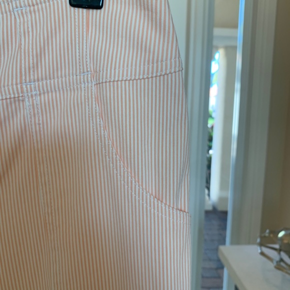 JoFit Orange/White Striped Golf Pants sz 2 - Picture 3 of 6